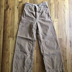 Jesse Kamm sailor pants size 2 -corduroy